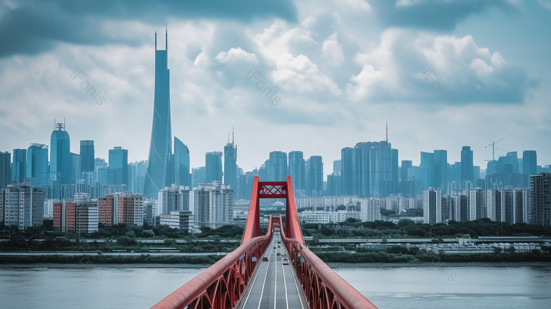蓝天白云下的广东广州小蛮腰写字楼现代建筑,高清,摄影图,摄影图片,图片大全,摄影图免费下载